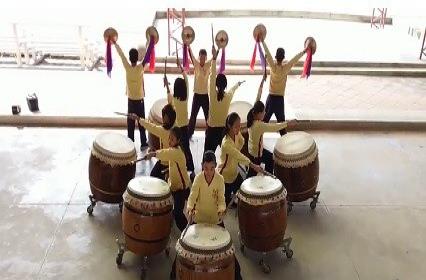 Coretronic 2017 "Exchange Love and Warm on X'mas"- War Drums Show by Miaoli County Ping-Ding Elementary School